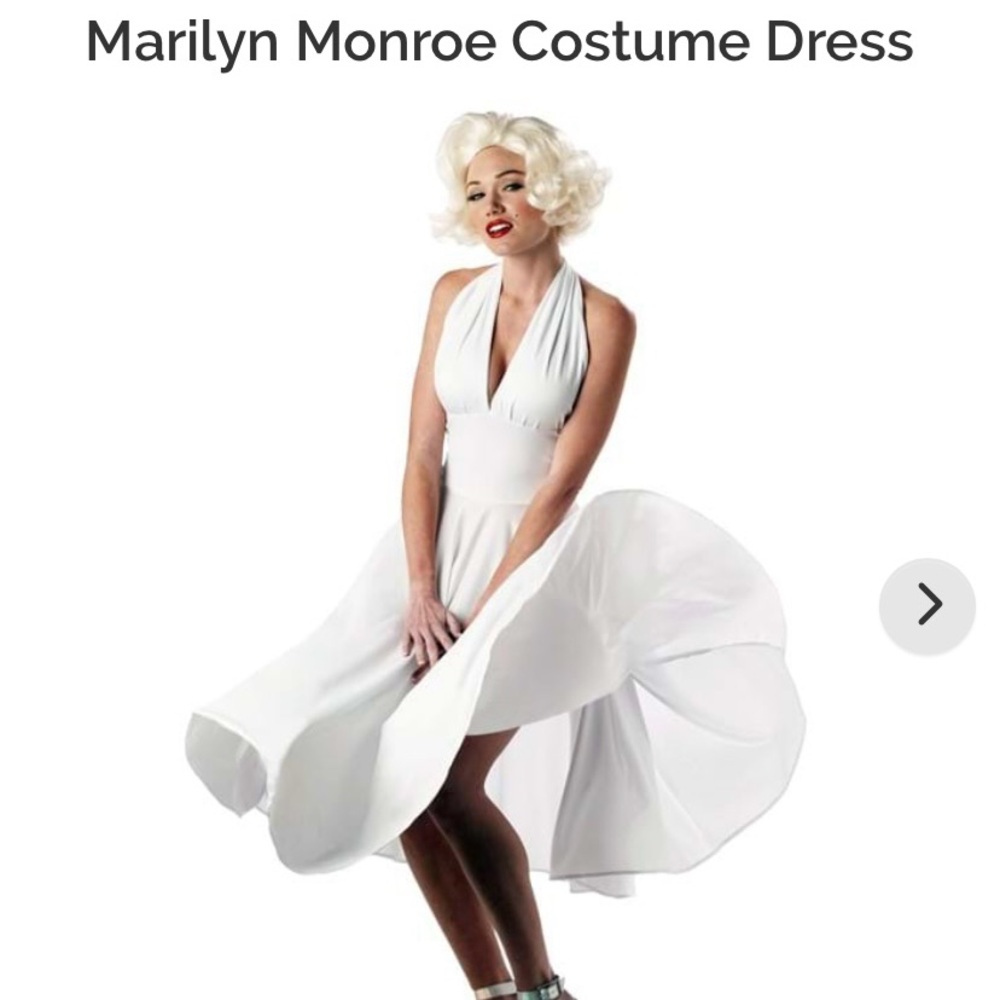 Marilyn Monroe White Costume Dress. AR